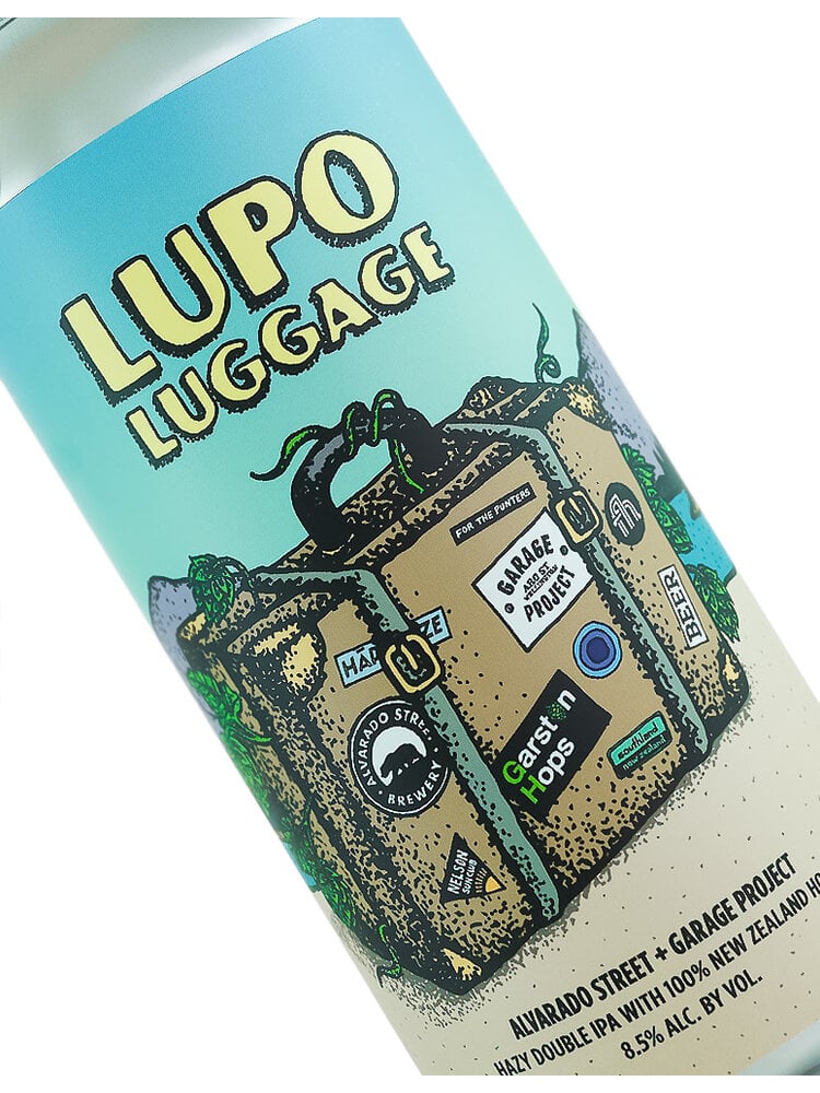 Alvarado Street Brewery/Garage Project "Lupo Luggage" Hazy Double IPA 16oz can - Salinas, CA