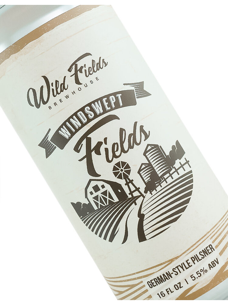 Wild Fields Brewhouse "Windswept Fields" German Style Pilsner 16oz Can - Atascadero, CA
