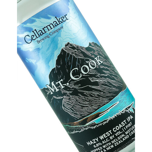 Cellarmaker Brewing "Mt. Cook" Hazy West Coast IPA 16oz Can - Oakland, CA Cellarmaker Brewing "Mt. Cook" Hazy West Coast IPA 16oz Can - Oakland, CA