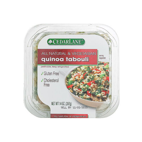 CedarLane All Natural & Vegetarian Quinoa Tabouli Salad 14oz Container CedarLane All Natural & Vegetarian Quinoa Tabouli Salad 14oz Container