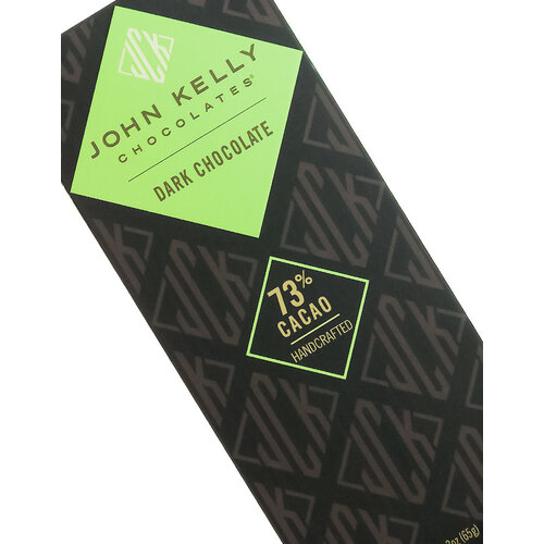John Kelly Chocolates Solid Dark Chocolate Bar 2.3oz, Los Angeles