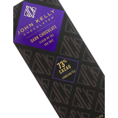 John Kelly Solid Dark Chocolate Bar Sea Salt "Fleur de Sel" 2.3oz, Los Angeles