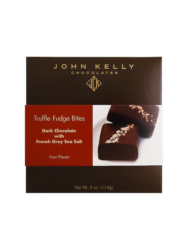 John Kelly Bite 4 Piece Dark Chocolate with French Grey Sea Salt Truffle Fudge, Los Angeles, California