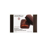 John Kelly 4 Piece Semi-Sweet Chocolate And Caramel With Hawaiian Alaea Sea Salt Truffle Fudge Bites, Los Angeles, California