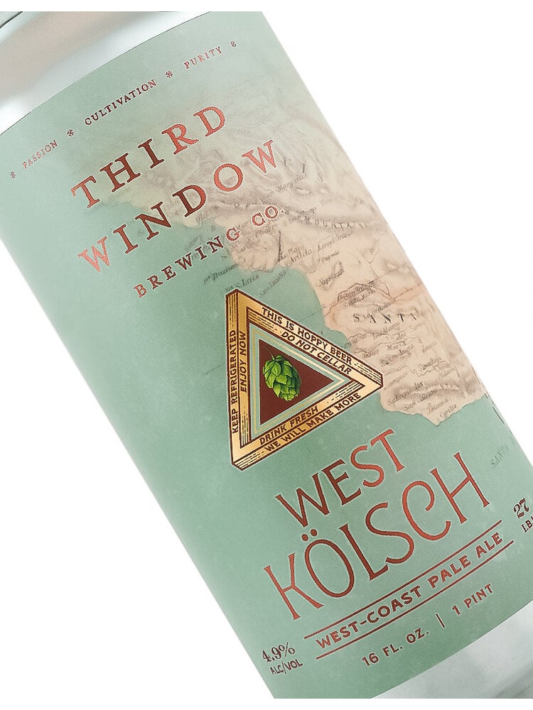 Third Window Brewing "West Kolsch" West Coast Pale Ale 16oz can - Santa Barbara, CA