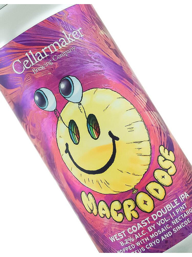 Cellarmaker Brewing "Macrodose" West Coast Double IPA 16oz Can - Oakland, CA