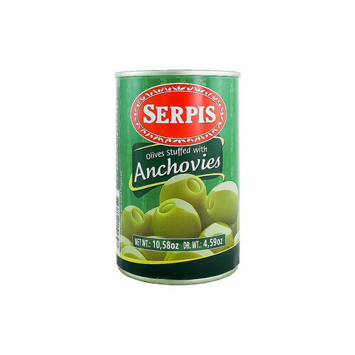 Serpis Olives Stuffed With Anchovies 10.58oz Can, Spain