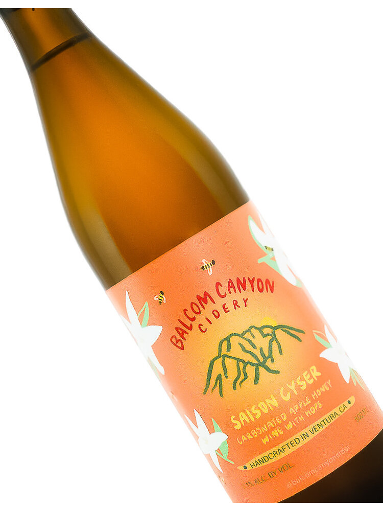 Balcom Canyon Cider "Saison Cyser" Carbonated Apple Honey Wine 500ml bottle - Ventura, CA