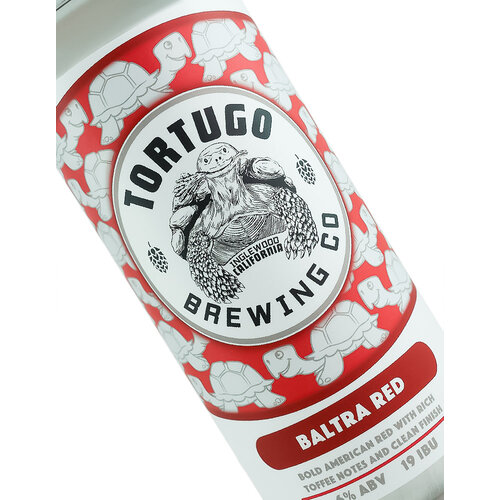 Tortugo Brewing "Baltra Red" Bold American Red 16oz can - Inglewood, CA