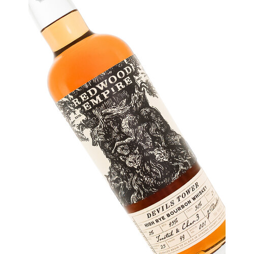 Redwood Empire "Devils Tower" High Rye Bourbon Whiskey, California