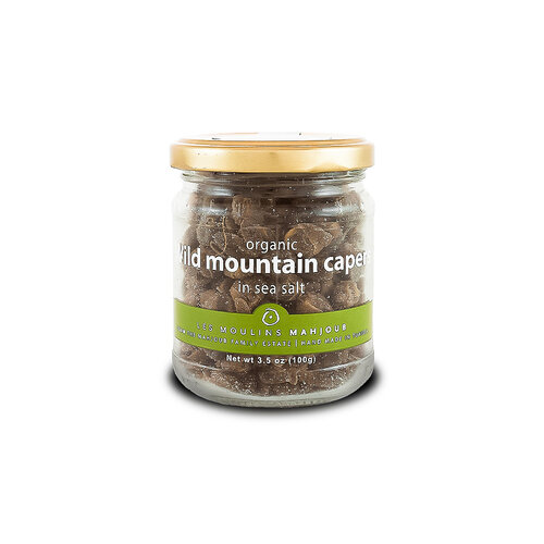 Les Moulins Mahjoub Wild Mountain Capers In Sea Salt 3.5oz Jar