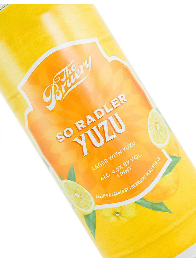 The Bruery "So Radler Yuzu" Lager 16oz can - Placentia, CA