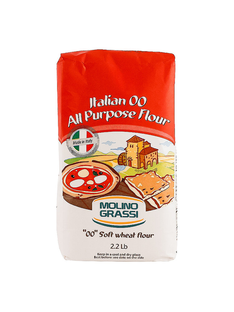 Molino Grassi "00" Italian All Purpose Flour 2.2lb Bag, Italy
