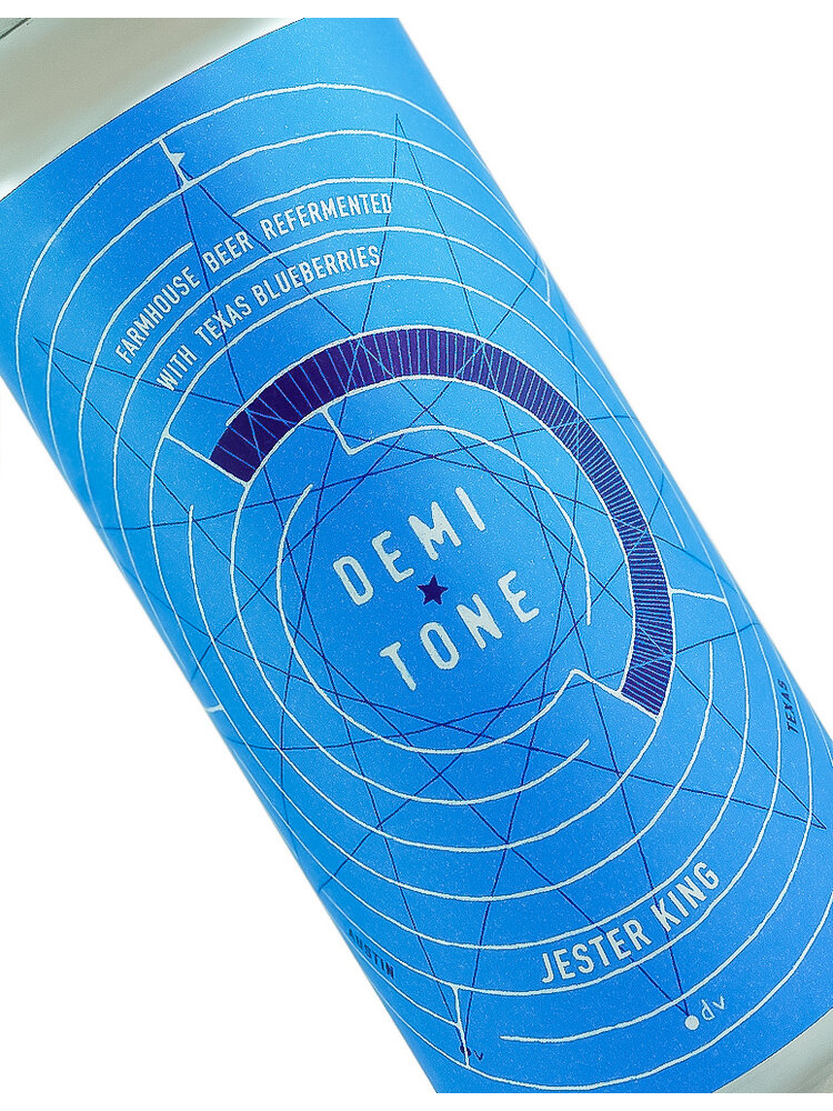 Jester King Brewery "Demi Tone" Farmhouse Beer Refermented 16oz can - Austin, TX