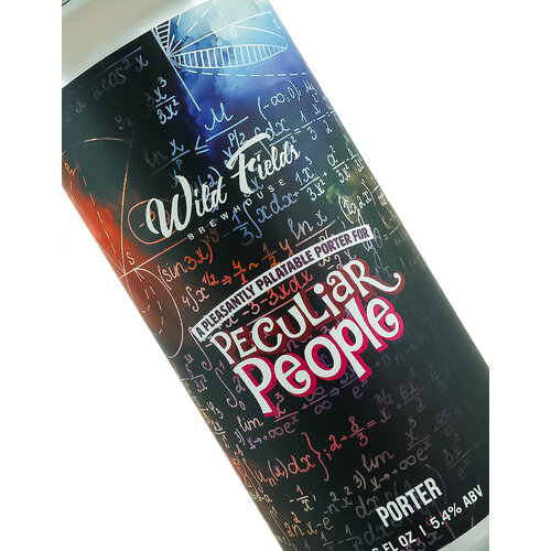Wild Fields Brewhouse "A Pleasantly Palatable Porter For Peculiar People" Porter 16oz can - Atascadero, CA