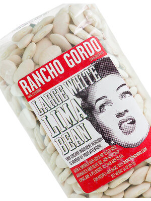 Rancho Gordo Large White Lima Beans 16oz Bag, Napa, California