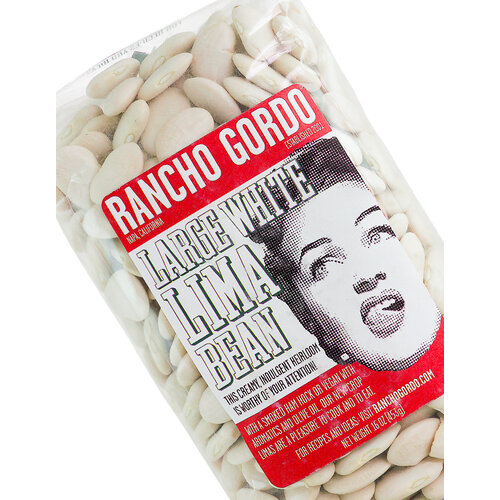 Rancho Gordo Large White Lima Beans 16oz, Napa, CA