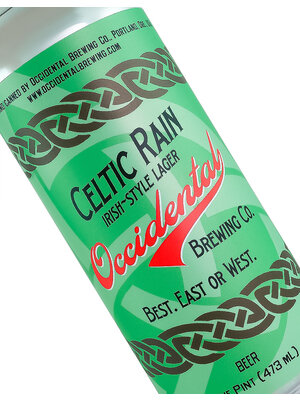 Occidental Brewing "Celtic Rain" Irish-Style Lager 16oz can - Portland, OR