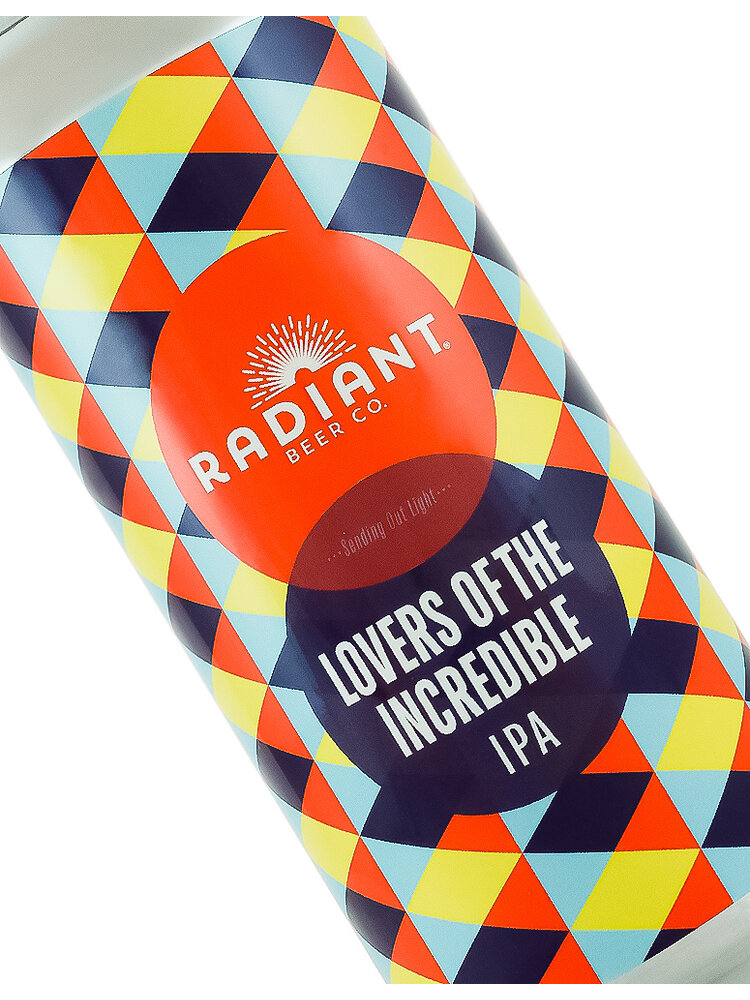 Radiant Beer Co. "Lovers Of The Incredible" IPA 16oz can - Anaheim, CA