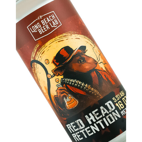 Long Beach Beer Lab "Red Head Retention" Red Ale 16oz can - Long Beach, CA