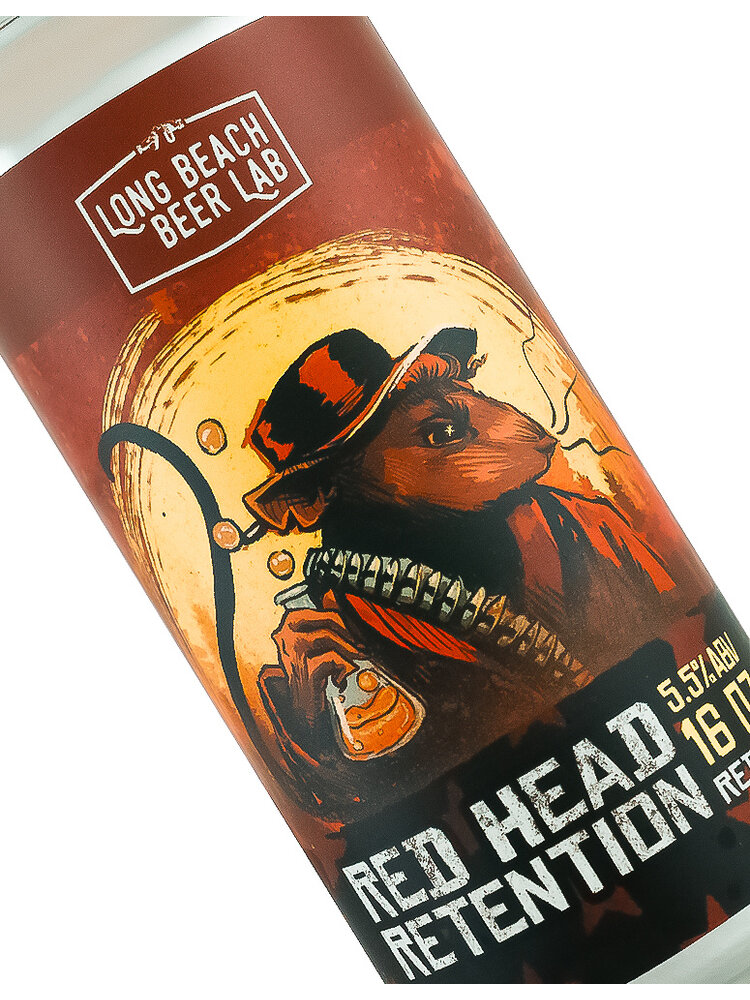 Long Beach Beer Lab "Red Head Retention" Red Ale 16oz can - Long Beach, CA