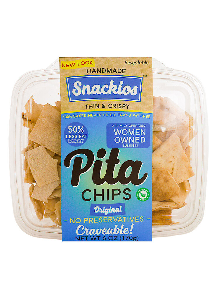 Snackios "Original" Pita Chips 6oz Container, New Jersey