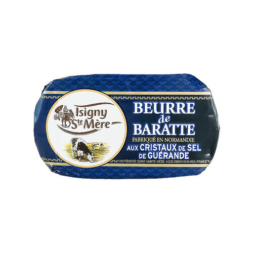 Isigny Ste Mere Salted Butter Bar 8.8oz "Beurre de Baratte", France