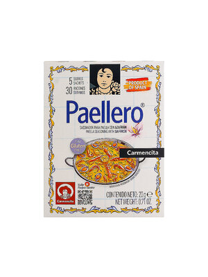 Paellero "Carmencita" Paella Seasoning With Saffron .71oz, Spain