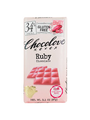 Chocolove Ruby Chocolate Bar 3.1oz, Boulder, Colorado