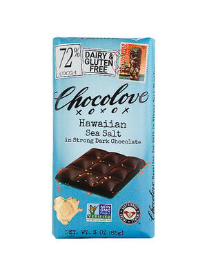 Chocolove Hawaiian Sea Salt In Strong Dark Chocolate Bar 3oz, Boulder, Colorado