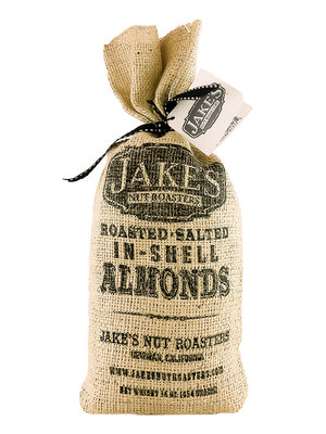 Jake's Roasted Salted In-Shell Almonds, 16oz, Newman, California