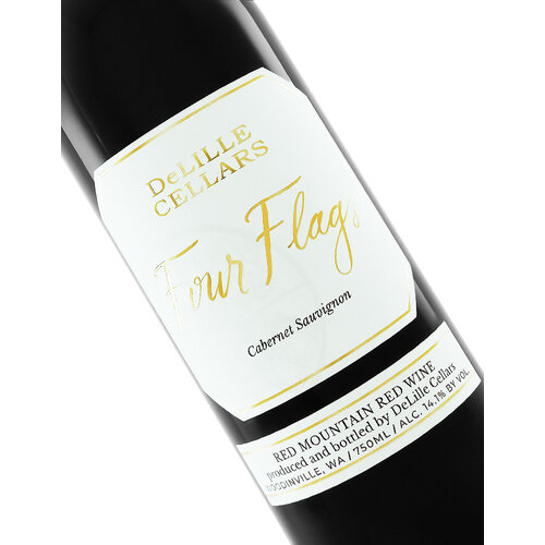 DeLille Cellars "Four Flags" 2020 Cabernet Sauvignon, Red Mountain Red Wine, Woodinville, Washington State