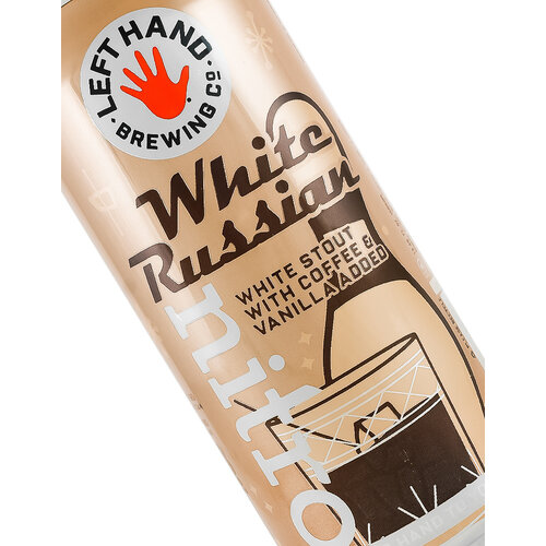 Left Hand Brewing Co "White Russian Nitro" White Stout with Coffee & Vanilla 13.6oz can, Longmont, CO