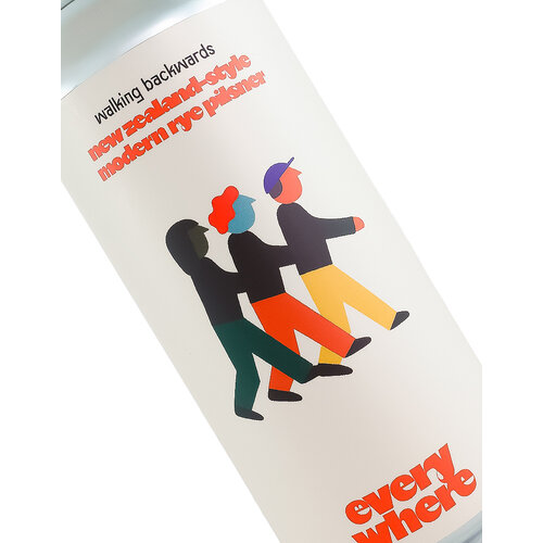 Everywhere Beer "Walking Backwards" New Zealand-Style Modern Rye Pilsner 16oz Can - Orange, CA Everywhere Beer "Walking Backwards" New Zealand-Style Modern Rye Pilsner 16oz Can - Orange, CA
