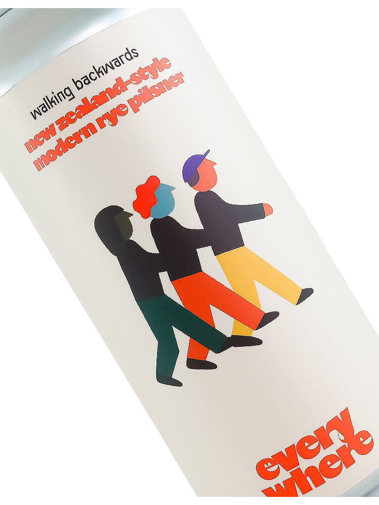 Everywhere Beer "Walking Backwards" New Zealand-Style Modern Rye Pilsner 16oz Can - Orange, CA
