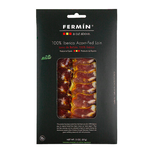 Fermin Iberico Acorn-Fed Dry-Cured Loin Sliced 2oz, Spain