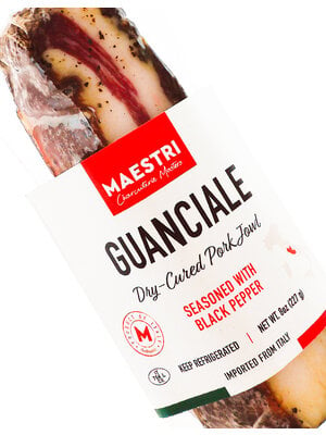 Maestri "Guanciale" Dry-Cured Pork Jowl Chub 8oz, Italy