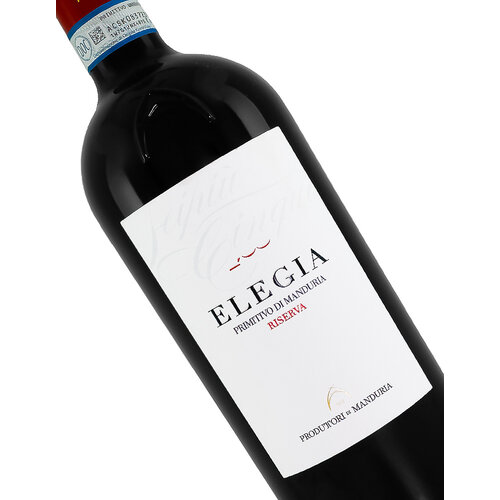 Produttori di Manduria 2019 'Elegia' Primitivo di Manduria Riserva, Puglia