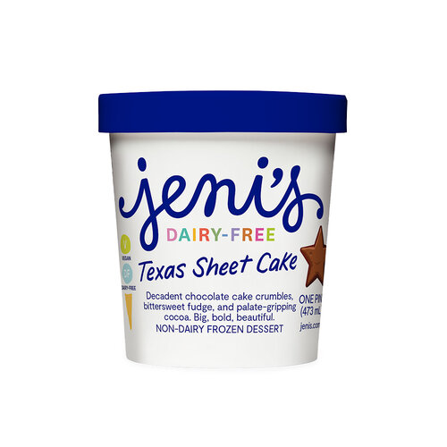 Jeni's Dairy-Free Texas Sheet Cake 1 Pint, Ohio