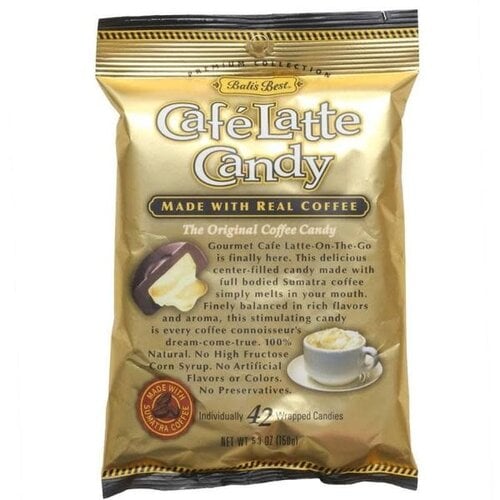 Bali's Best Cafe Latte Candy, 42 Individually Wrapped Candies
