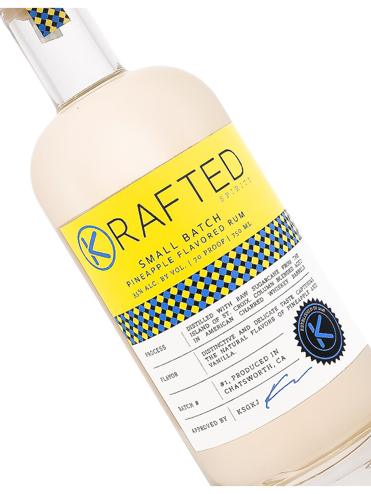 Krafted Spirits "Pineapple" Flavored Small Batch Rum