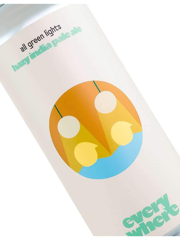 Everywhere Beer "All Green Lights" Hazy India Pale Ale 16oz Can - Orange, CA