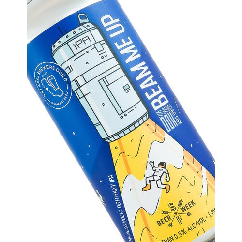Barrel Brothers Brewing "Beam Me Up" Non-Alcoholic DDH Hazy IPA 16oz can - Windsor, CA