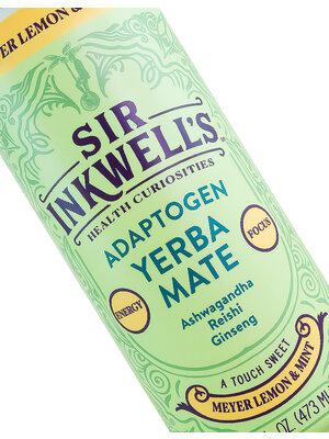 Sir Inkwell's Yerba Mate "Meyer Lemon & Mint" Adaptogen 16oz Can, Manhattan Beach, California