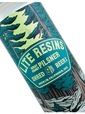 Shred Beer "Lite Resins" West Coast Pilsner 16oz can - Rocklin, CA