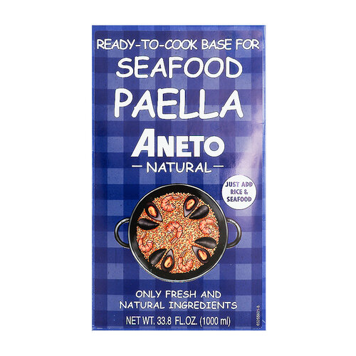 Aneto Seafood Paella Base 1 Liter Box, Spain