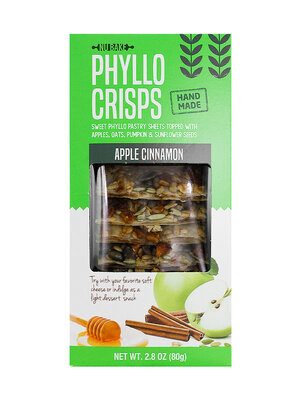 Nu Bake "Apple Cinnamon" Phyllo Crisps 2.8oz Box, Croatia