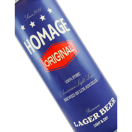 Homage Brewing "Original" Premium Lager 19.2oz can - Los Angeles, CA