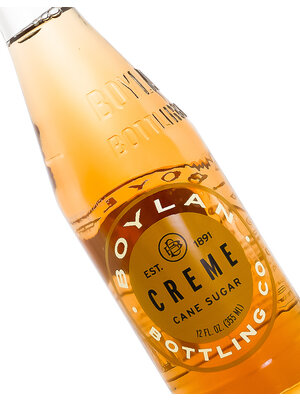 Boylan "Creme" Cane Sugar Soda 12oz Bottle, New York
