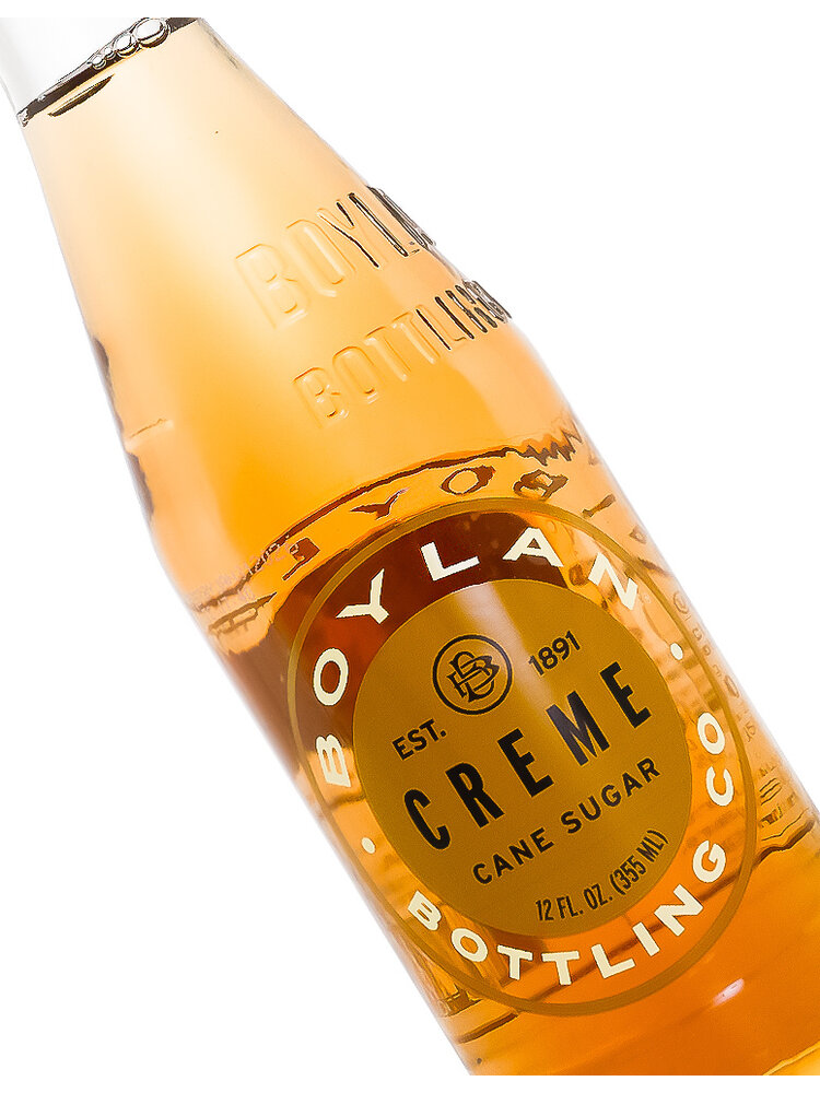 Boylan "Creme" Cane Sugar Soda 12oz Bottle, New York